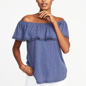 2 old navy off shoulder tops